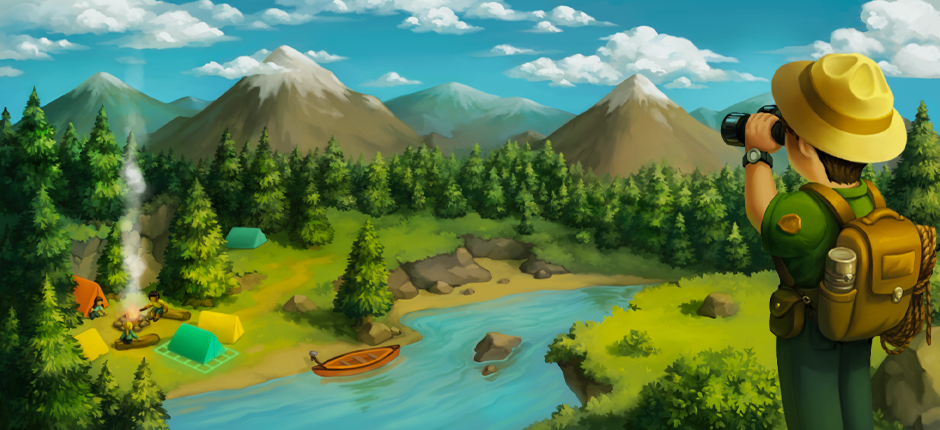 Steam capsule background art
