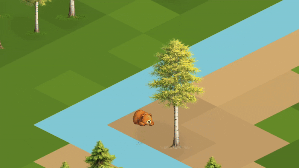 Wildlife interactions in National Park Tycoon